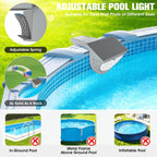 Niceput Solar Pool Lights,2026 Upgraded Solar Powered Above Ground Pool Lights,Frame Pool Light Waterproof,Swimming Pool Solar Light,Color Changing Pool Lighting for Above Ground Pool Accessories-2PCS