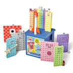 hand2mind Numberblocks Heroes with Zeroes MathLink Cubes Activity Set, Preschool Learning Activities, Math Manipulatives Kindergarten, Counting Blocks, Number Linking Cubes, Kids Educational Toys