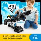 Fisher Price Imaginext DC Super Friends Batman Playset Bat-Tech Batbot 2-Ft-Tall Robot with Lights Sounds & 11 Play Pieces for Ages 3+ Years, GWT23