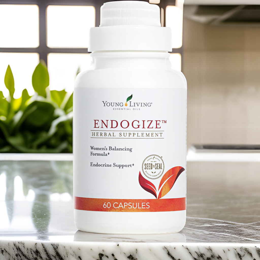 Young Living - EndoGize 60 Capsules | Hormonal Health & Endocrine System Support with Essential Oils | Daily Herbal Supplement for Women's Wellness & Balancing Formula