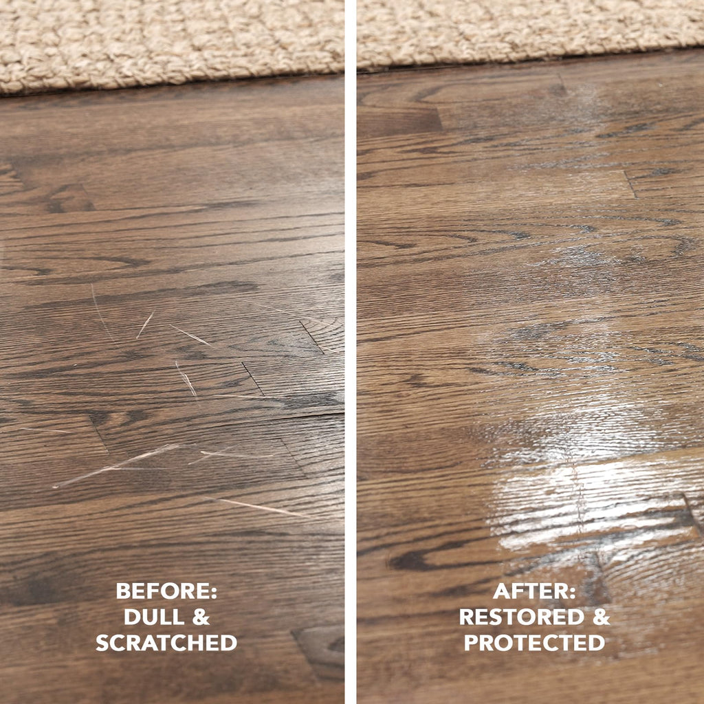 Weiman Hardwood Floor Cleaner and Polish Restorer Combo - 2 Pack - High-Traffic Hardwood Floor, Natural Shine, Removes Scratches, Leaves Protective Layer