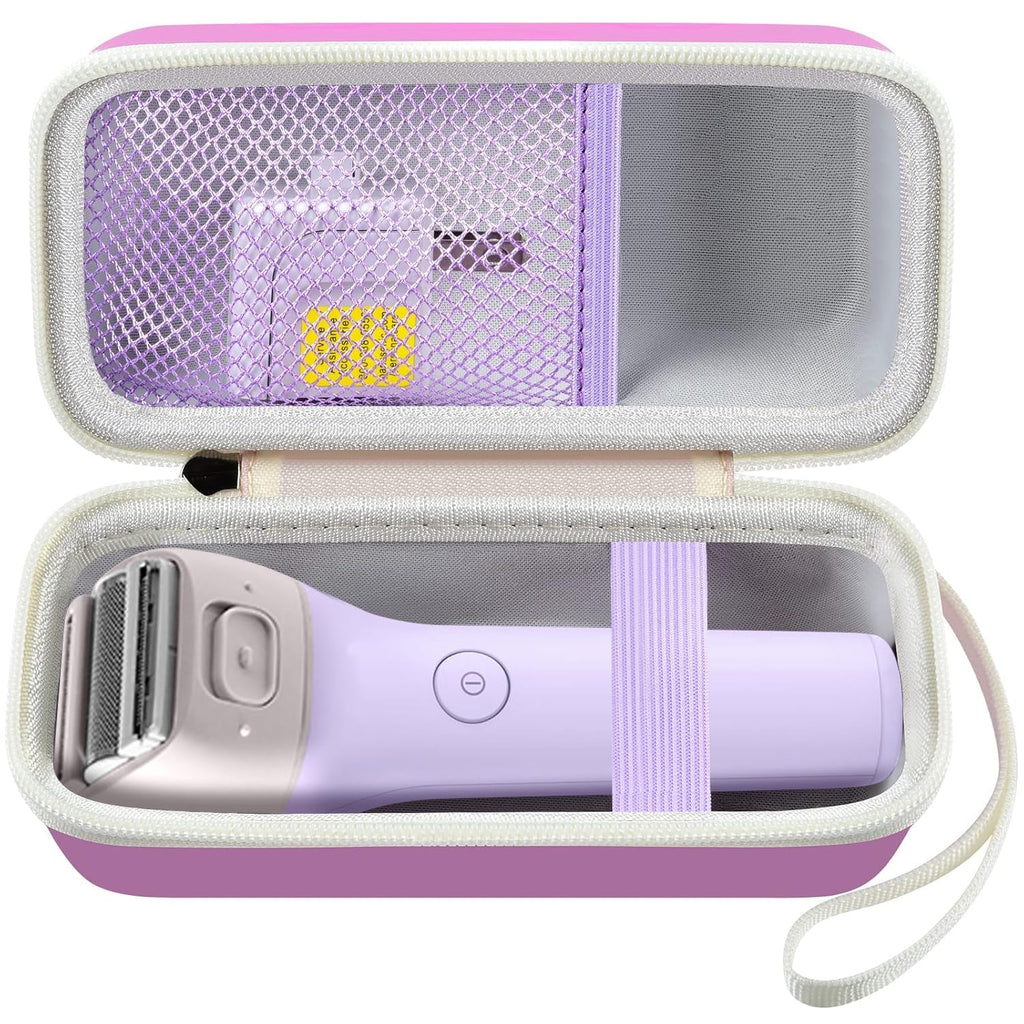 Case Compatible with Panasonic ES-AWL8AV/ES-AWL6AG/ES-WL80 Electric Shaver for Women Cordless 3 Blade Razor Pop-Up Trimmer Close Curves. Ladies Shave Razors Holder Fits for Charger -Purple (Box Only)