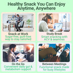 High-Fiber Keto Snacks, Healthy Snack for Adults, Chromium Picolinate Seamoss ACV Gummies, Gluten Free No Sugar Low Calorie & Carb Prebiotic Fiber Gummy Snack Candy, Apple Cider Vinegar Irish Sea Moss