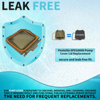 Poolzilla Pump Cover Lid Replacement with Gasket, Compatible with Hayward Super Pump SPX1600D SP1600X5 SP1605X7 SP1607X10 SP1608X10 SP1610X15 SP1611X15 SP1615X20 SP1616X20 SP1621X25, Heavy-Duty Design
