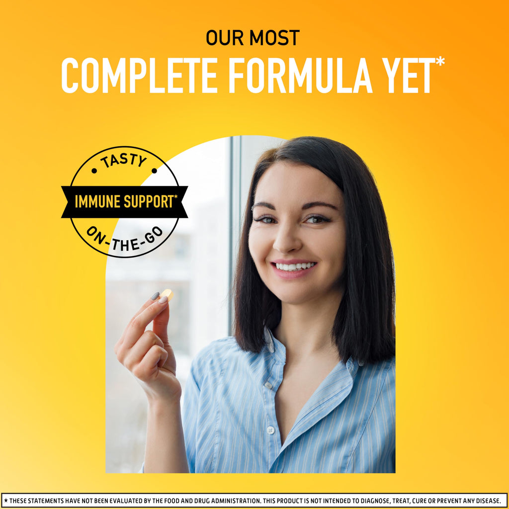 Airborne Vitamin C 1000mg (per Serving) - Citrus Chewable Tablets (116 Count in a Bottle), Gluten-Free Immune Support Supplement, with Vitamins A C E, Zinc, Selenium, Echinacea, Ginger, Antioxidants