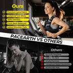 PACEARTH Weighted Vest, 6lb/12lb/16lb/20lb/25lb/30lb Weight Vest with Reflective Stripe, Body Weight Vests Adjustable for Men, Women Workout, Strength Training, Running, Walking, Jogging