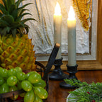 yunsheng 8.6" LED Window Candles Dusk to Dawn Light Sensor, 6PCS, Ivory