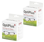 OptiPlus Anti Fog Lens Wipes l Pre-Moistened l Cleaning Wipes for Glasses, Laptops Screens, Smart Phones, Optical Lens, Goggles, and Watch Screen l Quick-Dry & Scratch-Free l Two Pack of 100 Pack