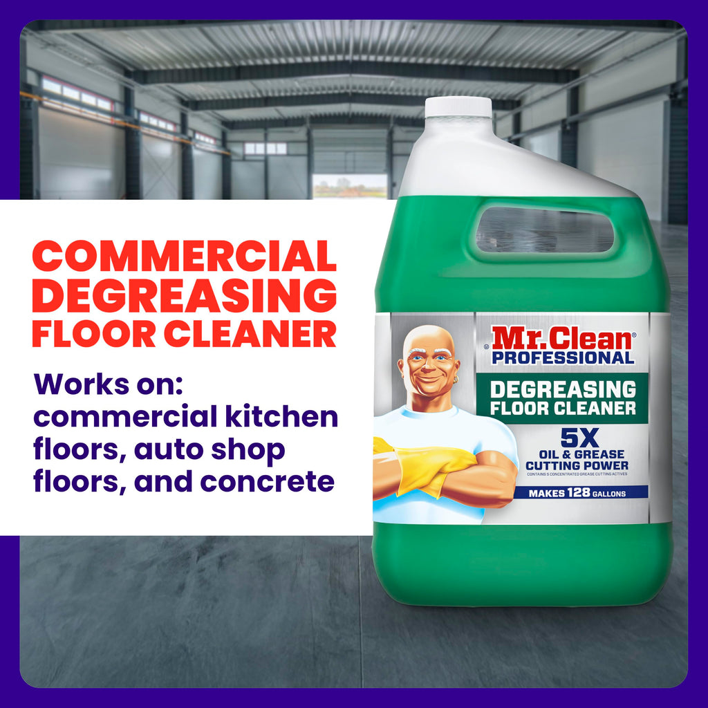 Mr. Clean PRO Degreasing Floor Cleaner for Commercial Grease (1 gal, 3 pk)