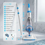 Consciot Pool Vacuum for Above Ground Pool & Inground Pool, Rechargeable Handheld Cleaner with Telescopic Pole,18.5 GPM Suction, 13.4" Head, 60-Min Runtime, for Spa & Hot Tub