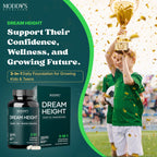 Moddy's Nutrition DreamHeight Growth Supplement for Kids & Teens, Bone, Immune & Sleep Support, Clinically Studied Formula, 120 Small Easy-to-Swallow Capsules