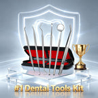 G.CATACC Dental Tools, Dental Pick Teeth Cleaning Tools Hygiene Kit, Plaque Remover for Teeth, Professional Stainless Steel Tooth Scraper Plaque Tartar Cleaner - with Case