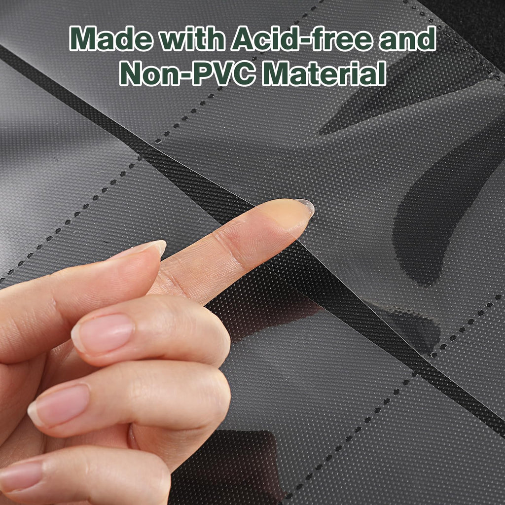 Toploader Binder, Holds 160 Toploaders, 100 Toploaders Included, 4-Pocket PU Cover Top Loader Binder for 3" x 4" Rigid Toploaders, Ringless Double-Sided Toploader Card Binder for TCG, Sport Cards