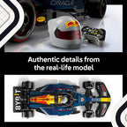 LEGO Speed Champions Oracle Red Bull Racing RB20 F1 Race Car Model Kits - Building Set for Adults, Ages 18+ with Realistic Features - Red Bull F1 DIY Crafts for Display - Gift Idea for Fans - 77243