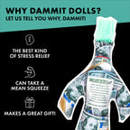 Dammit Doll - Classic Dammit Money Doll - Stress Relief, Gag Gift
