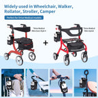 Joxodak Wheelchair Cup Holder 2 in 1 Strap-on Walker Cup and Phone Holder Compatible with Drive Medical Nitro Rollator Walkers Cup Holder for Wheelchair, Walker, Rollator, Camper