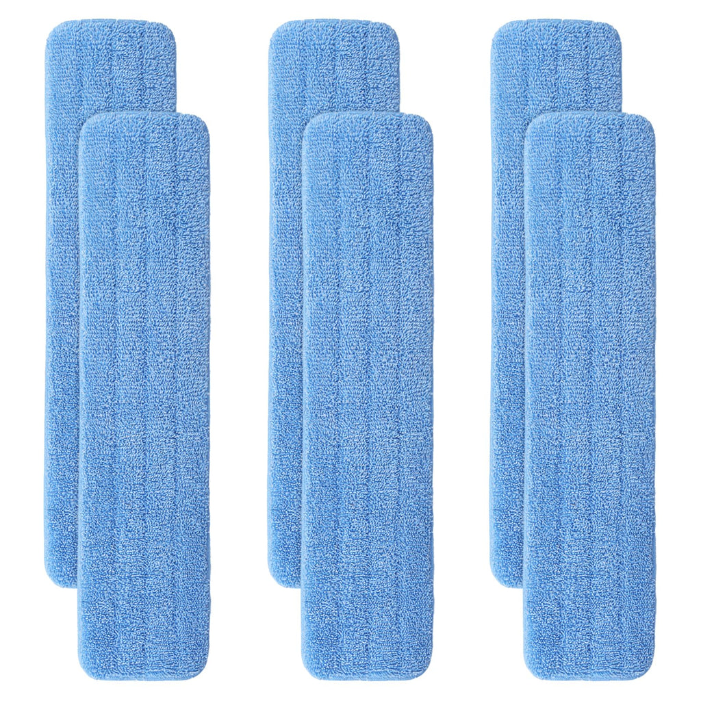 36" Microfiber Pad for Rubbermaid Commercial 36 Inch Mop Head - 6 Pack Replacement Wet & Dry Commercial Reusable Cleaning Mop Refills Fit for Any Microfiber Flat Mop System 36"