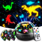 Staryou Dinosaur Toys for Kids 3-5, 【Remote+3 Films+93 Effects】 Dinosaur Toys for Kids 2-4, 【3 Timer+5 Brightness】 Toys for 3 Year Old Boys, Rotate 3 Year Old Boy Gift, 5 Year Old Boy Birthday Gift