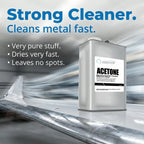 Nanoskin Acetone 1 Gallon – Industrial & Aerospace Grade Solvent Cleaner, Fast-Evaporating Degreaser for Metal, Glass & Composite Surface Prep, Residue-Free Formula for Paint & Adhesive Removal