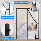 RELIANCER Magnetic Thermal Insulated Door Curtain,Waterproof EVA Door Cover,Fit Doors Size Up to 38"x82",Temperature Protection Insulated Doorway Curtain Partition,Patio Self-Closing Doors Net Screen