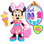 Disney Junior Sweets & Treats Minnie Mouse, Interactive 10-Inch Doll with Lights, Sounds, and Accessories, Kids Toys for Ages 3 Up, Amazon Exclusive by Just Play