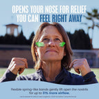 Breathe Right Nasal Strips, Clear Large Nose Strips, Snoring, Nasal Congestion, Deviated Septum, Allergies, 30 Ct (Packaging May Vary)