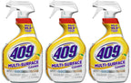 Formula 409 Multi-Surface Spray Cleaner, Lemon Scent, 22 Ounces, Pack of 3