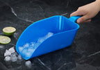 New Star Foodservice Commercial Grade Polycarbonate Plastic Utility Ice Scoop, Blue, 64 oz