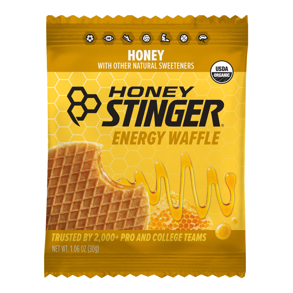 Honey Stinger Organic Honey Waffle, Energy Stroopwafel for Exercise, Endurance and Performance, Sports Nutrition for Home & Gym, Pre and Post Workout, 16.96 Ounces (Pack of 16)