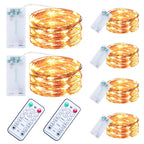 innolife LED Fairy String Lights Battery Operated Timer with Remote Control