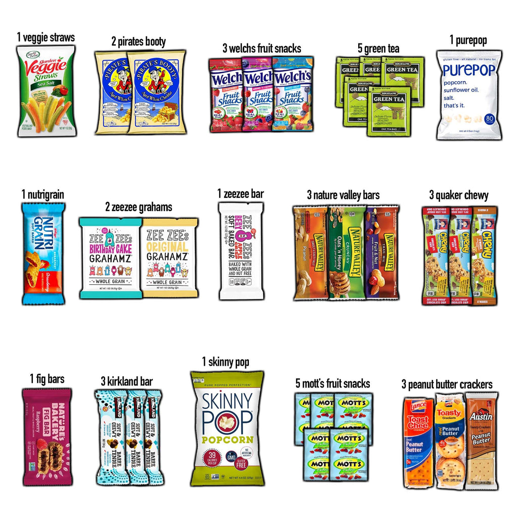 CRAVEBOX Healthy Snack Box (35 Count) Halloween Variety Pack Care Package Gift Basket Kid Men Women Adult Nuts Health Nutrition Assortment College Back to School