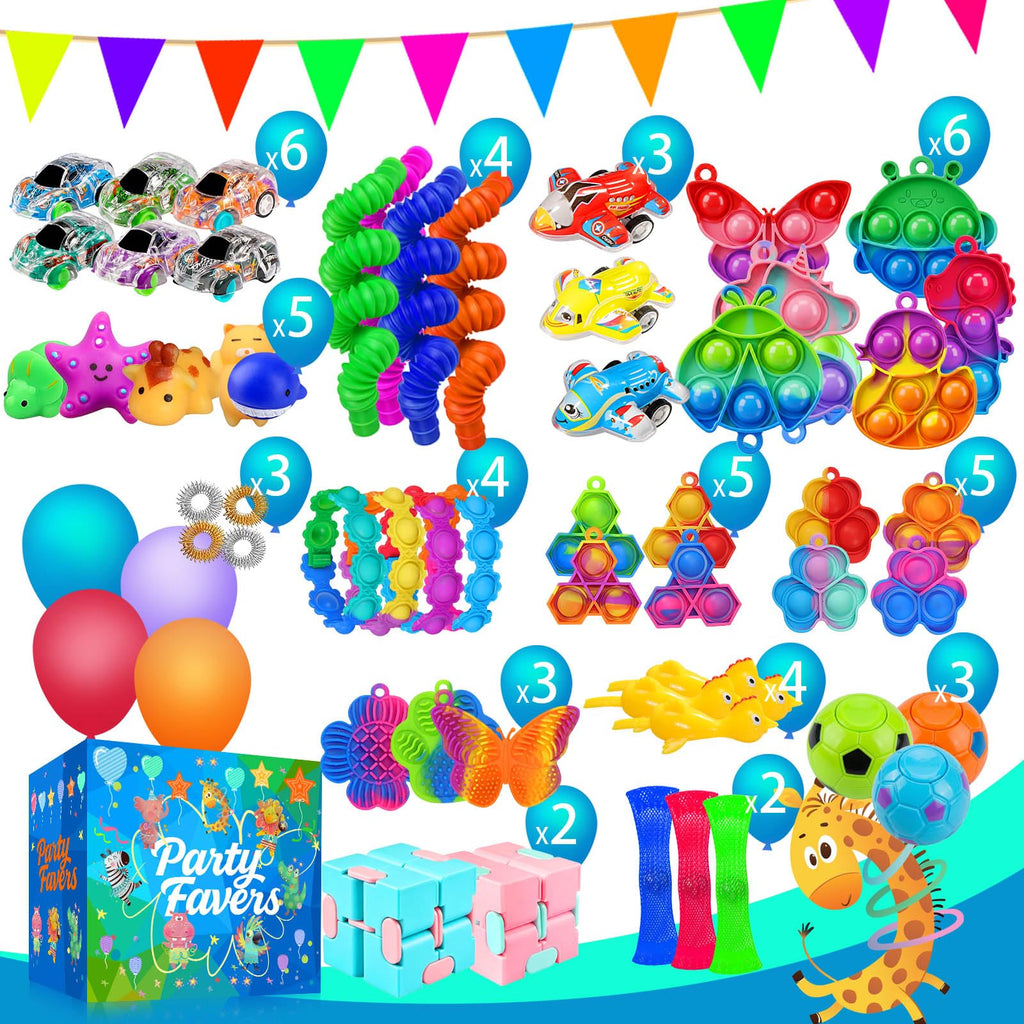 Party Favors for Kids 8-12 4-8, 240 Pack Fidget Toys for Adults, Christmas Stocking Stuffers Goodie Bags School Classroom Prizes, Birthday Gifts for Teen Boys Girls, Stress Relief Sensory Toy Bulk