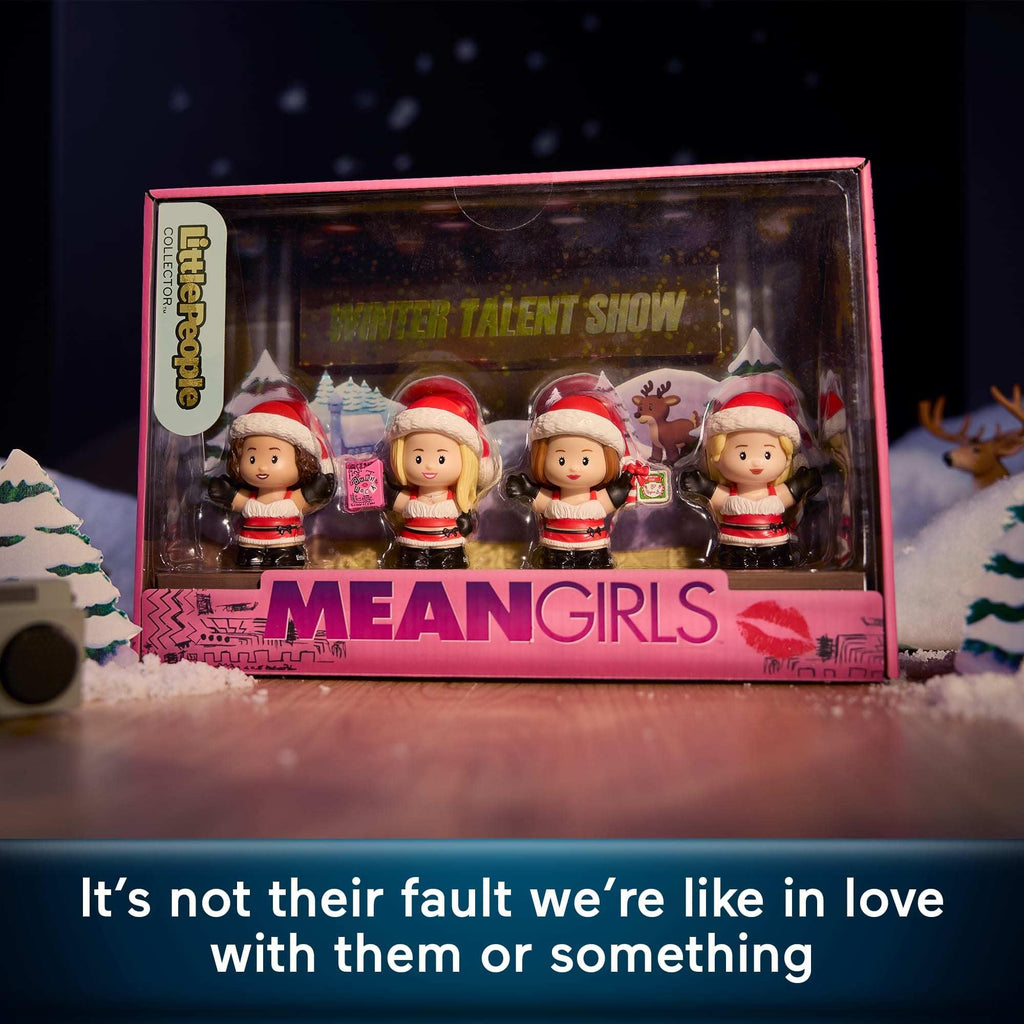 Little People Collector Mean Girls Movie Special Edition Holiday Set for Adults & Fans, 4 Figures in a Display Box