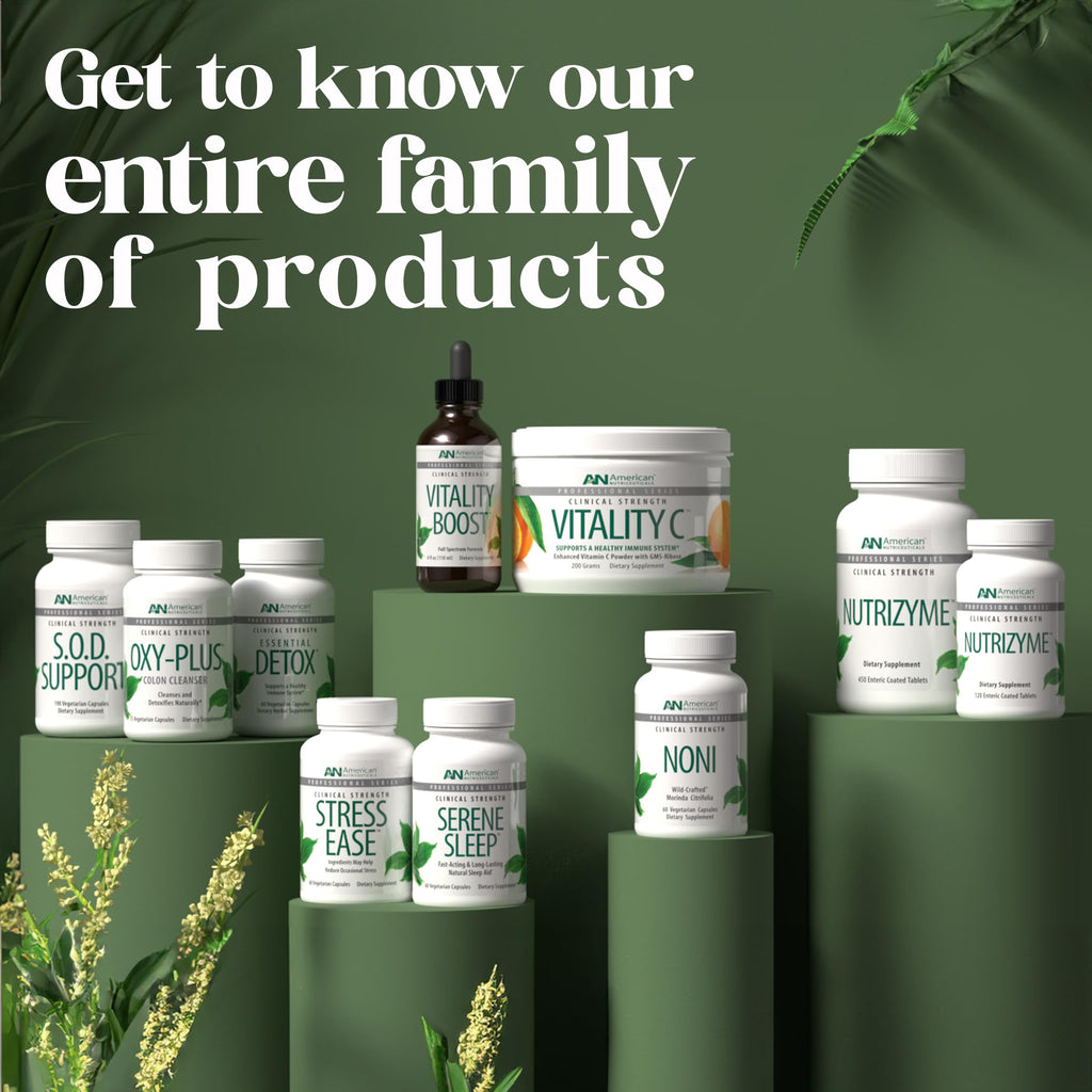 Vitality C American Nutriceuticals - Stress Ease - Theanine Stress Balance Supplement - for Calming, Mood Support, and Cortisol Reducer - Contains Senoril, Lemon Balm etc. (1-2 Month Supply)