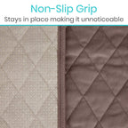 Sures Waterproof Chair Pads for Incontinence (22" x 21") - Washable, Waterproof Seat Protector - Chair Protector Seat Cover - Absorbent Pad for Bed, Seat, Car, Wheelchair & Recliner (Brown, 1 Pack)