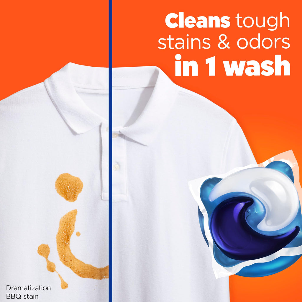 Tide PODS Laundry Detergent Soap with Downy 4-in-1 Stain Remover Freshness Softness Detergent pacs, April Fresh Scent, 85 Count