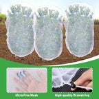 Acostop 4 Pcs 4.6x6ft Insect Bird Garden Netting for Protecting Plant