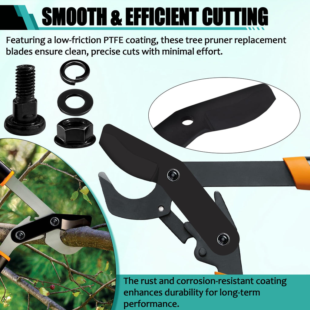 Aussio (2-Pack) Alloy Steel Lopper Replacement Blades with Screws