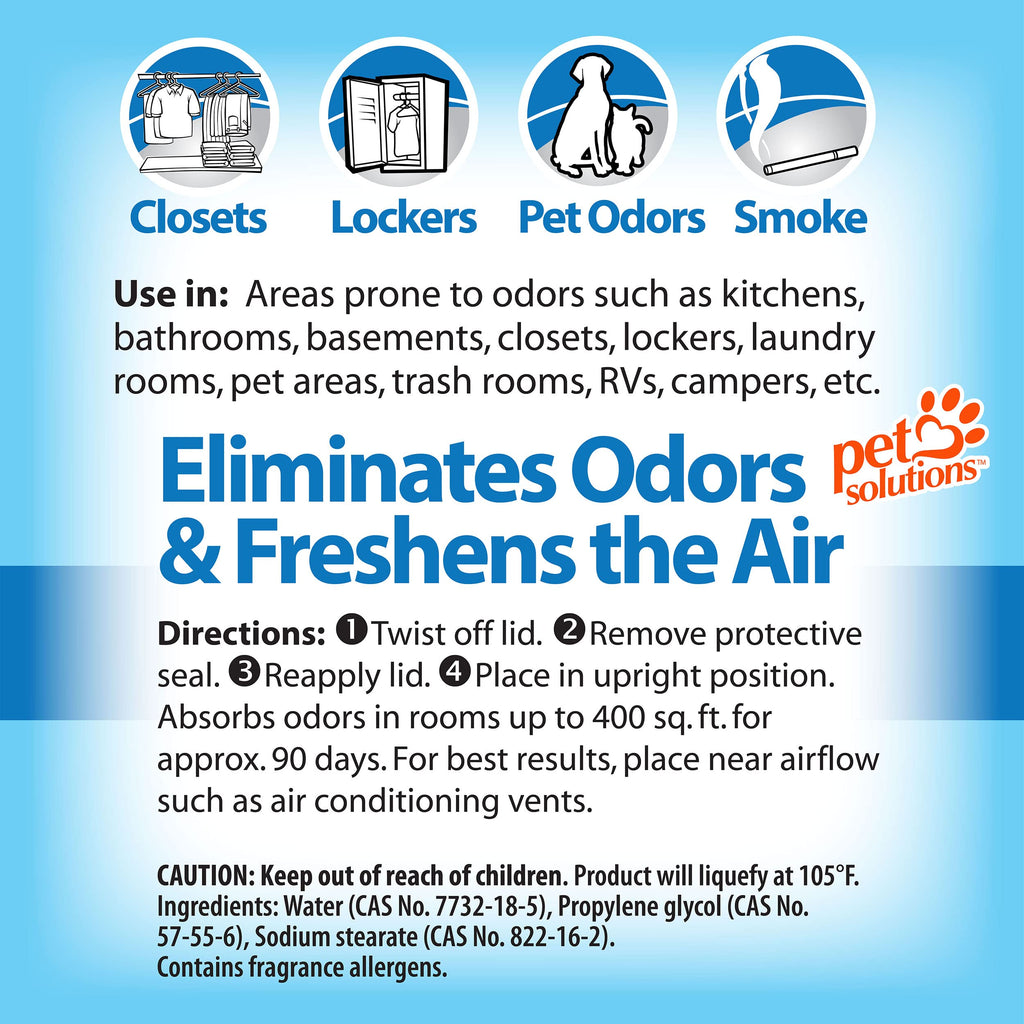 OdoBan Solid Odor Absorber Eliminator for Home and Small Spaces, Fresh Linen Scent, 14 Ounces Each, 9-Pack