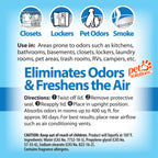 OdoBan Solid Odor Absorber Eliminator for Home and Small Spaces, Fresh Linen Scent, 14 Ounces Each, 9-Pack