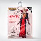 Spooktacular Creations Royal Vampire Costume for Girls, Deluxe Set Halloween Gothic Victorian Vampiress Queen Costume for Dress Up Party