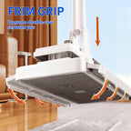 Snap Grip Mini Mop Stick with 39 inches Handle — Zero-Touch Gap Cleaner & Locking Head, Includes 1 Mini Mop & 5 Reusable Cloths for Multi-Surface Cleaning