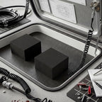 Joyfolk 4 Pcs 2" Thick Foam Padding Sheet with Adhesive Backing Closed Cell 4 Inch x 4 Inch Self Stick Neoprene Insulation Foam Sheet Black for Furniture Cars Speakers