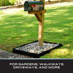 90 Degree Angle Bracket for 6-8" Landscape Edging (4-Pack),Black