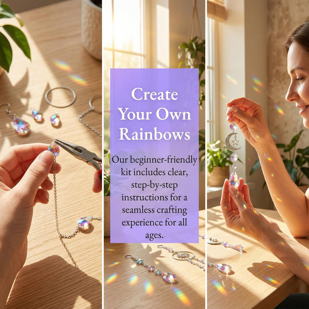 Suncatcher Kit for Adults, DIY Crystal with Prism Beads, 380PCS