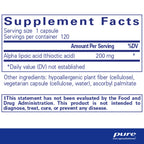 Pure Encapsulations Alpha Lipoic Acid 200 mg - 200mg ALA - Liver & Antioxidant Support* - for Nerve Health & Carb Metabolism - Vegan & Non-GMO Supplement - 120 Capsules