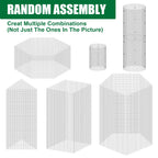30Pcs Garden Plant Protector Cage 12''x12'', 10 Set Metal Wire Protectors