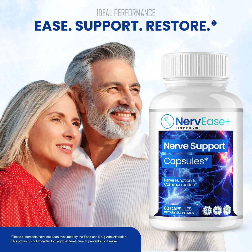 Nervease for Sciatica, Nervease Neuropathy Supplements, Official Nerv Ease Advanced Nerve Health Support Pills - Maximum Strength, All Natural Health & Wellness Support Formula Reviews (2 Pack)