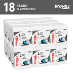 Wypall PowerClean L40 Extra Absorbent Towels, 18 Packs x 56 Sheets (05701)