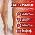 Hallusa Natural Diosmin Circulation - Support for Circulation and Veins - DIOSMIN - DIOSMINE- DIOSMINA - Circulation & Vein Support Supplement